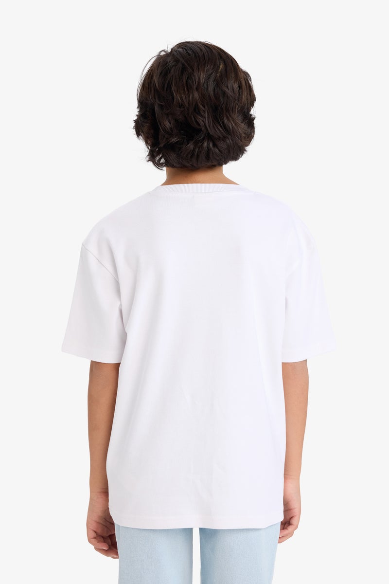 ديفاكتو تيشيرت أوفر سايز قماش سميك أولادي - Image 5